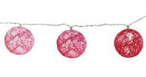 JOLLY LIGHT Dekorationsslinga 10LED 1,35m Rosa