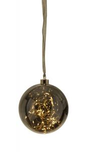 GLOW Glaskula 15cm Rökfärgad