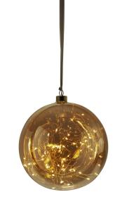 GLOW Glaskula 20cm Amber