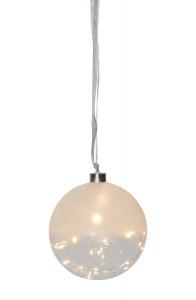 GLOW Glaskula 15cm 30LED Frostad