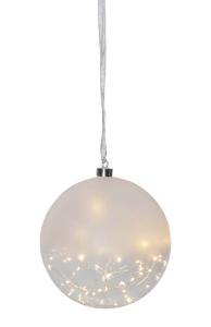GLOW Glaskula 20cm 50LED Frostad