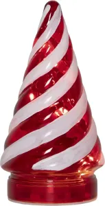 CANDY TREE Glasdekoration Batteri 16cm Röd