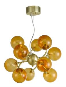 COMO Taklampa 50cm Mässing/Amber