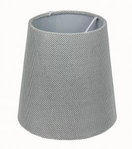 ORIVA Lampskärm Tyg 17cm Svart/Silver