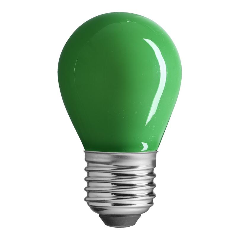 E27 Klot Partylampa Grön 4W 100lm Dimbar