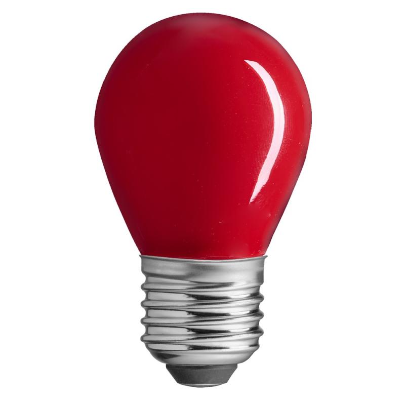 E27 Klot Partylampa Röd 4W 90lm Dimbar