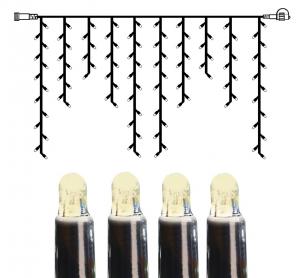 System LED Istappsslinga Extra 2x1m Varmvit/Svart