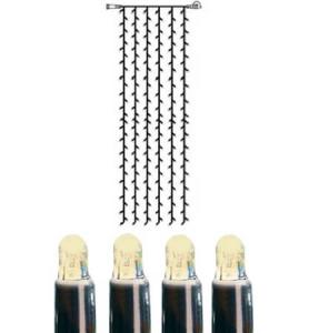 SYSTEM LED EXTRA Ljusgardin 4m 204LED Varmvit/Svart IP44