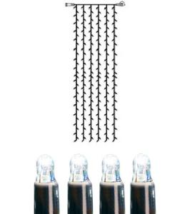 System LED Ljusgardin Extra 1*4m 204LED Svart/Kallvit