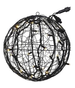 SYSTEM LED Utomhusdekoration Boll 35cm Svart