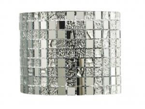 SPEGELMOSAIK Vägglampa 20cm Krom