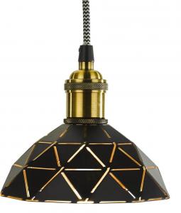 LASERSKUREN Fönsterlampa 15cm Svart/Guld