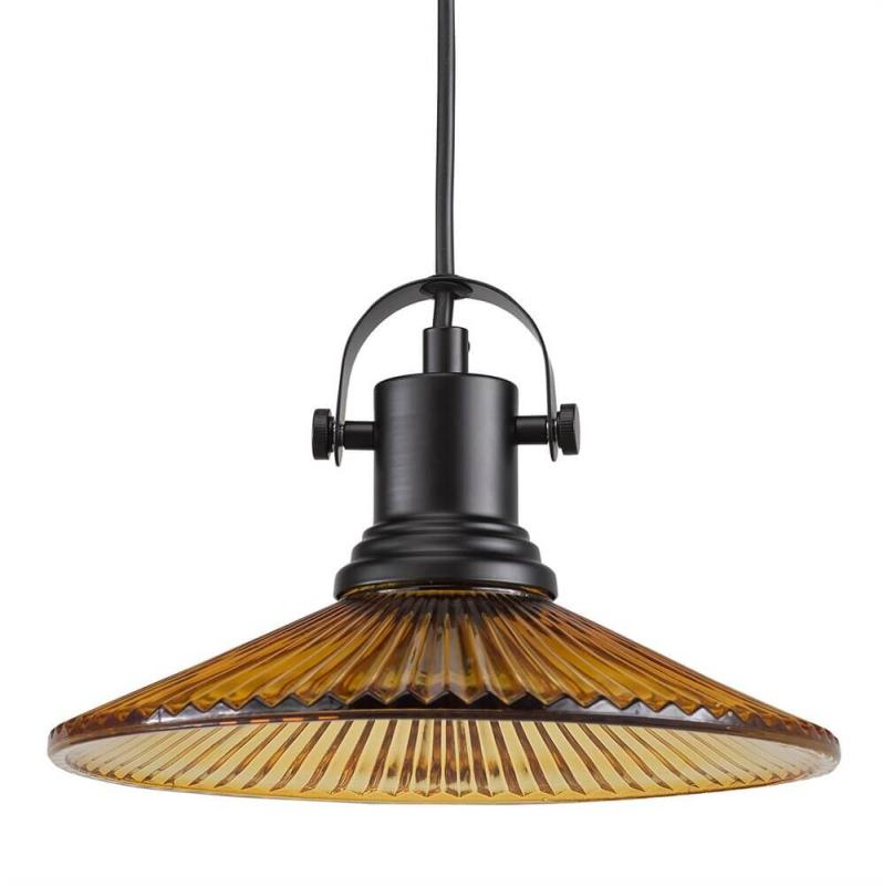 DEBBIE Fönsterlampa 21cm Svart/Amber