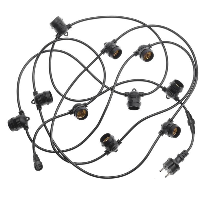 LJUSSLINGA 5m IP44 10 Lampor Utbyggbar