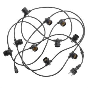 LJUSSLINGA 5m IP44 10 Lampor Utbyggbar