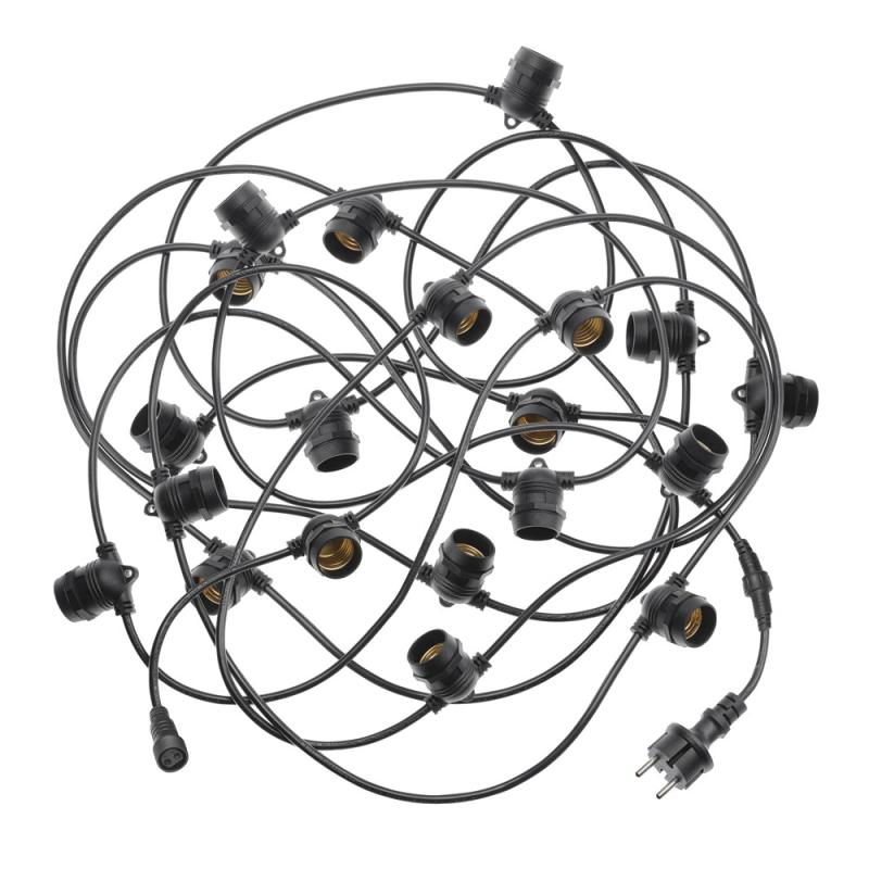 LJUSSLINGA 10m IP44 20 Lampor Utbyggbar