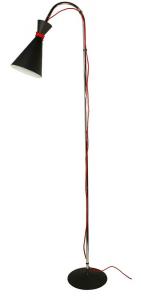 ORIVA Golvlampa Metall 165cm Svart/Krom IP20