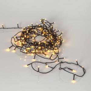 FLASHY Ljusslinga 7m 100LED Extra varmvit/Svart IP44