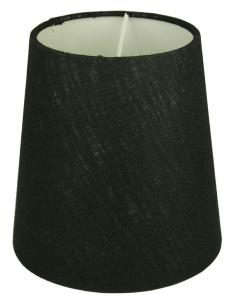 LAMPSKÄRM Linne 17cm Svart