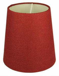 LAMPSKÄRM Linne 17cm Vinröd