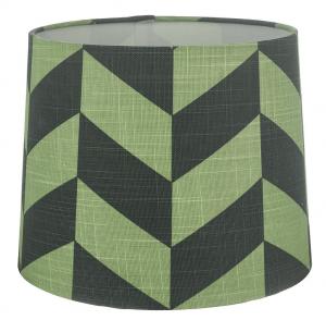 HERRINGBONE Lampskärm Linne 25cm Grön