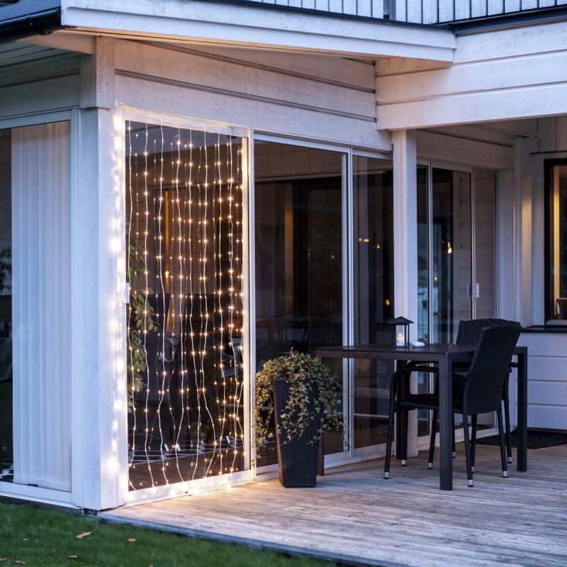 DEW DROP Ljusgardin 1*2m 200LED Utomhus