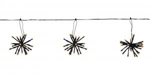 FLOWER CURTAIN Ljusslinga 4m 10LED Extra varmvit/Svart IP44