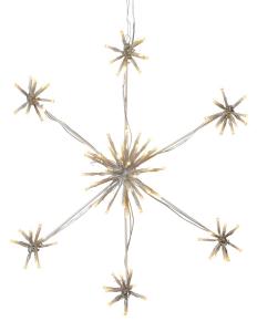 FLOWER SNOWFLAKE Siluett 50cm 90LED Vit