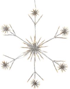 FLOWER SNOWFLAKE Siluett 60cm 144LED Vit