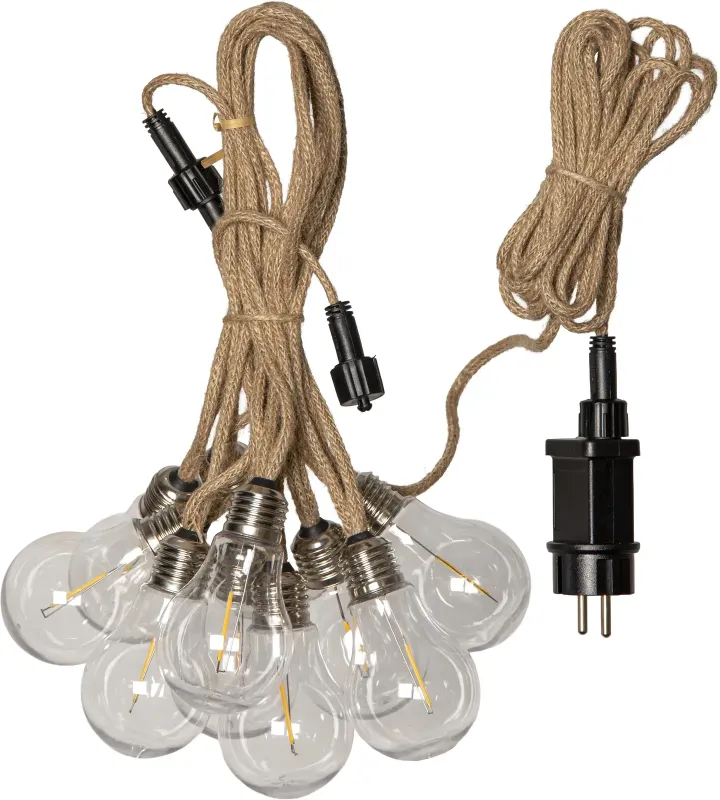 JUTTA Ljusslinga 10LED 4,5m Brun IP44