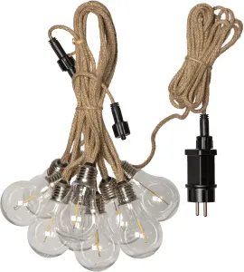 JUTTA Ljusslinga 10LED 4,5m Brun IP44