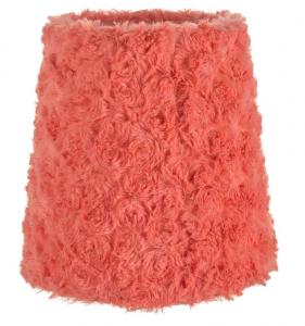 VIRVELFLUFF Lampskärm Tyg 17cm Korall