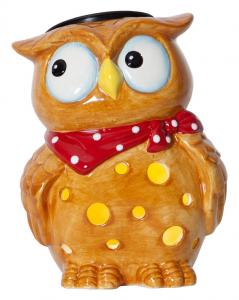 NANTES Solcells-Dekoration 16cm Orange