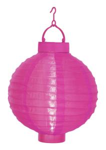 FESTIVAL Solcell Papperslykta 22cm Rosa