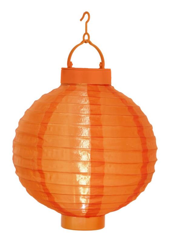 FESTIVAL Solcell Papperslykta 22cm Orange