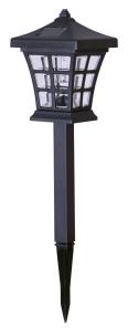NIPPON 2-PACK Solcells-Pollare 33cm Svart