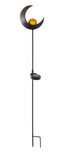 MELILLA MÅNSKÄRA Solcells-Dekoration 85cm Amber/Svart