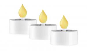 SAUL 3-PACK Solcells-Ljus 5,5cm Vit