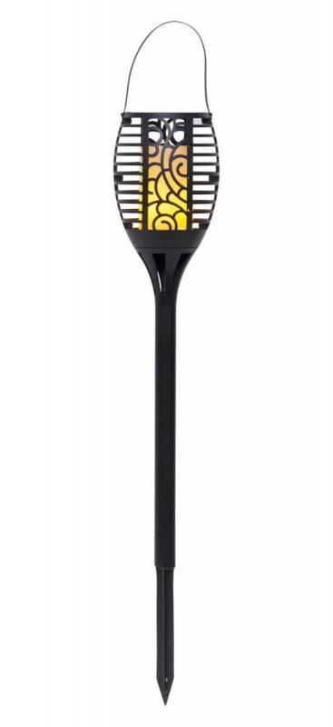 FLAME Solcellsfackla 42cm Svart IP44