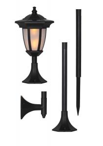 FLAME Solcellsdekoration 63cm Svart IP44