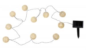 FESTIVAL Solcells-ljusslinga 2,7m 10LED Beige IP44