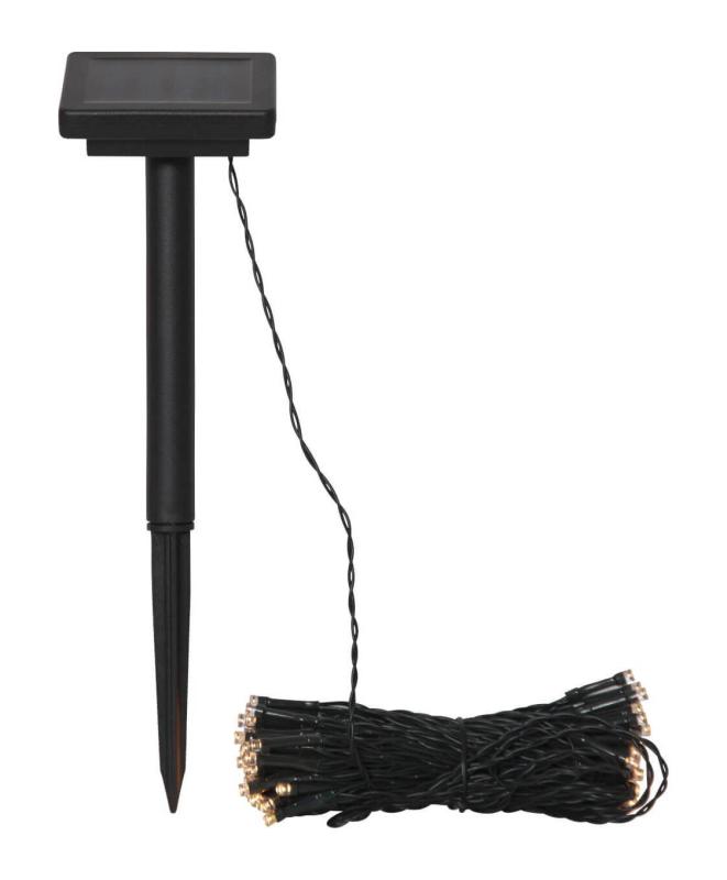 BASSIS Solcells-Ljusslinga 10m Grön