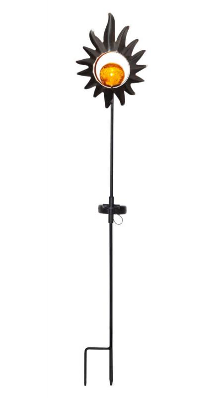 MELILLA Solcellsdekoration 84cm Svart/Amber IP44