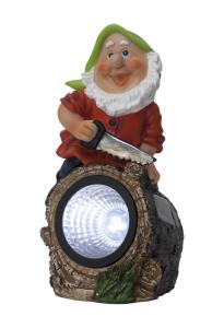 GNOMY Solcellsdekoration 21cm Flerfärgad IP44