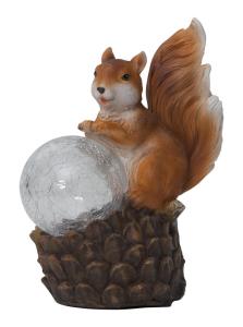 SQUIRREL Solcells-Dekoration 16,5cm Flerfärgad