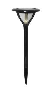 MERVIA Solcells-pollare 34cm Svart IP44