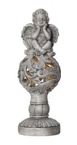 ANGEL Solcellsdekoration 27cm Beige IP44