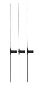FLEXY 3-PACK Solcellsdekoration 80cm Svart IP44
