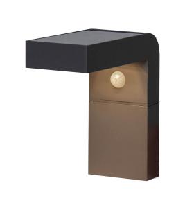 VICI Vägglykta Solcell Sensor 20cm Svart
