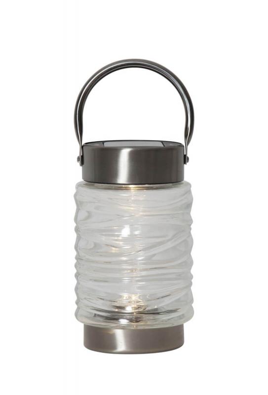 CAPRI Solcellslykta 20cm Transparent IP44